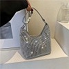 Sac à main carré en strass avec chaîne de perles - Style styliste et élégant|7,01 €|OKKO MODE