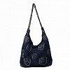 Sac en denim décontracté pour femme motif rose - spacieux et polyvalent|16,19 €|OKKO MODE