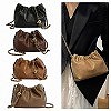 Sac à bandoulière en cuir PU pour femme - Sac fourre-tout Hobo plissé|14 740,19 €|OKKO MODE