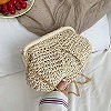 Sac à bandoulière en paille tissée pour femme, pochette, sac à main boulette, sac de plage, mode nuage poudres, été, designer in|14,85 €|OKKO MODE