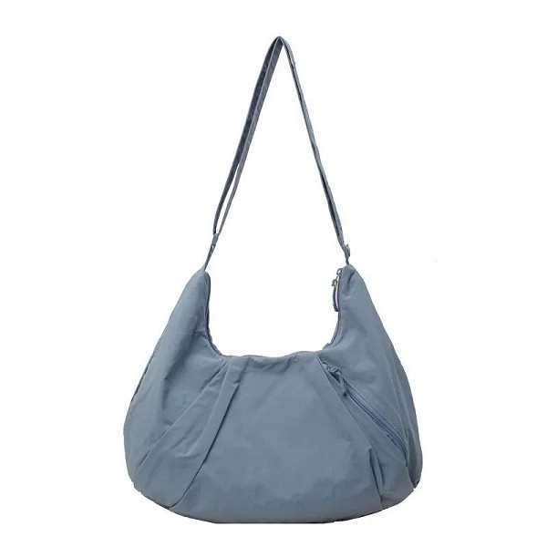 Sac à bandoulière plissé pour femme, grande capacité, solide, gril à documents, boulette en nylon, sac lancé par l'étudiant|27,28 €|OKKO MODE