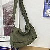 Hobo-Sac en toile souple pour femme, sac en tissu souple, sac à bandoulière pour étudiant, livre scolaire de taille moyenne, pou|16,10 €|OKKO MODE