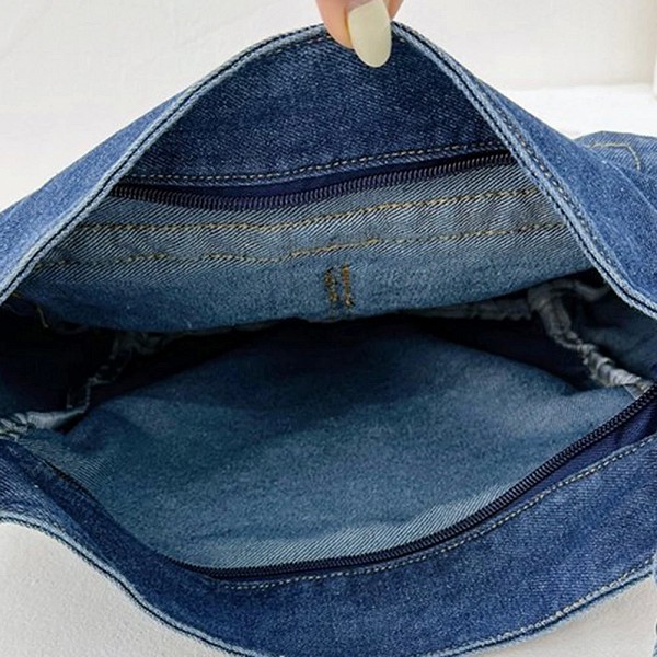 Sac messager vintage pour femme, grande capacité, denim, 03, fourre-tout, sangle réglable, carillon, sac de transport, multifonc|10,92 €|OKKO MODE