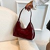 Sac fourre-tout en cuir verni pour femme, sac hobo décontracté, sac sous les bras pour fille, petits sacs à main à fermeture écl|15,51 €|OKKO MODE