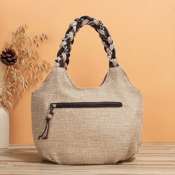 Sac fourre-tout brodé floral vintage pour femme, style ethnique rétro, sac hobo décontracté, sac à main bohème, nouveau sac à ma|17,09 €|OKKO MODE