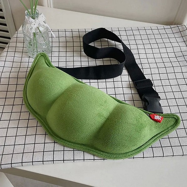 Sacs à main créatifs en forme de pois pour femmes, peluche initiée, sacs à bandoulière de poitrine de dessin animé mignon, sacs |7,04 €|OKKO MODE