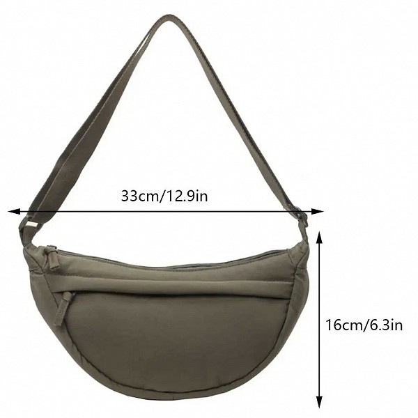 Sacs à bandoulière design de luxe pour femmes et hommes, petit sac à bandoulière, sacs à main hobo, demi-lune, croissant, chic, |9,49 €|OKKO MODE