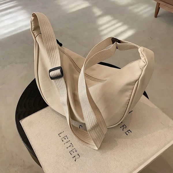 Sac à bandoulière en nylon pour femme, petit sac à bandoulière léger, sac sous les bras, sac en toile, sac de voyage initié|4,00 €|OKKO MODE