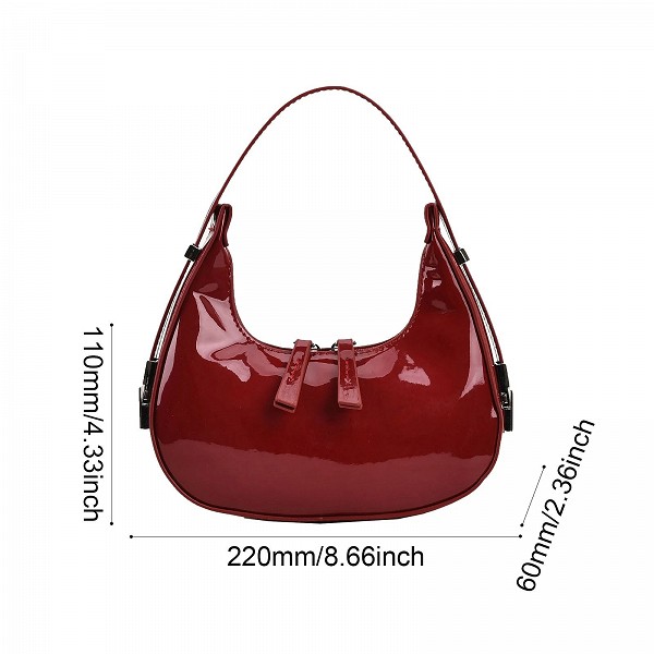 Sac à main demi-lune vintage en cuir PU pour femmes et filles, petit sac initié, sac à main hobo, sacs à main sous les ati elles|13,92 €|OKKO MODE