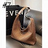 Crocodile Weave Weave Carrying Bag for Women, New Style, H7 Network, Celebrity, Large Capacity, Retro Fashion Trend, Initiated B|22,00 €|OKKO MODE