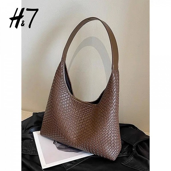 Crocodile Weave Weave Carrying Bag for Women, New Style, H7 Network, Celebrity, Large Capacity, Retro Fashion Trend, Initiated B|22,00 €|OKKO MODE