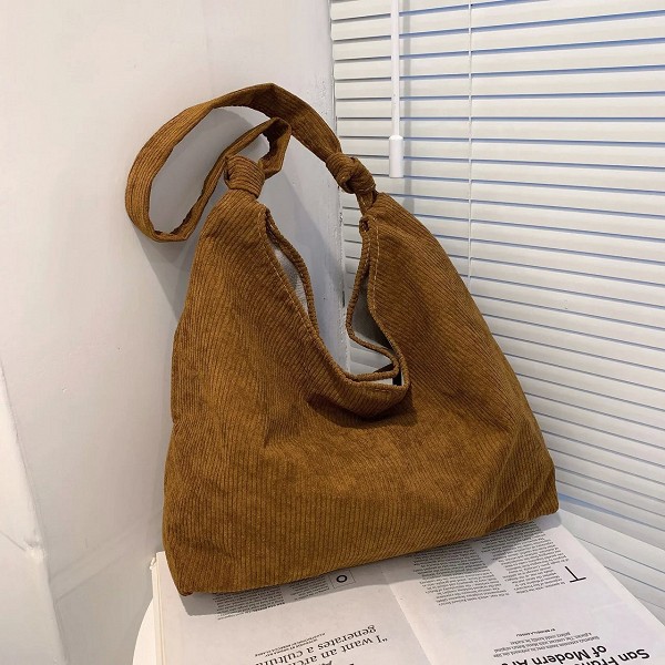 Sac en velours côtelé de grande capacité pour femme, sac en toile de loisirs, mode coréenne, japonais, unique, lancé, automne, h|7,05 €|OKKO MODE