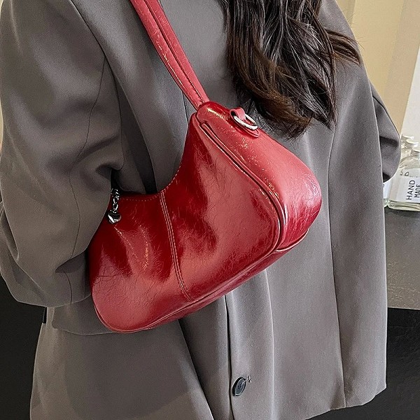 Sac à bandoulière rouge Y2K Hobos initié pour femme, sac à main et bourses, nouvelle collection 2024|14,94 €|OKKO MODE