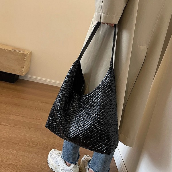 Grand Sac à Main en Cuir pour Femme, avec Poudres, Poignée Supérieure, Hobo|17,20 €|OKKO MODE