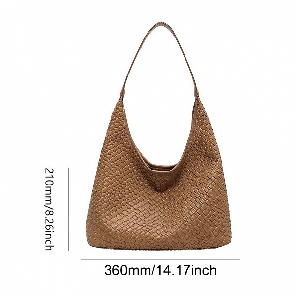 Grand Sac à Main en Cuir pour Femme, avec Poudres, Poignée Supérieure, Hobo|17,20 €|OKKO MODE