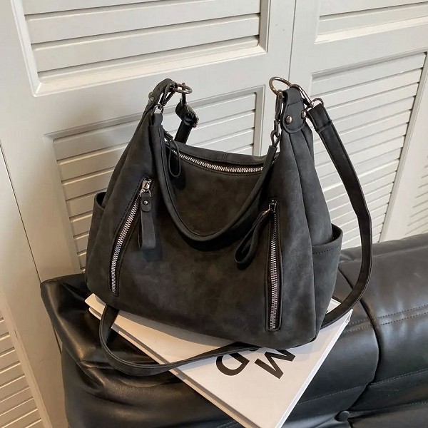 Sac Hobo de Style Rétro pour Femme, Fourre-Tout de Grande Capacité, en Cuir PU Classique, à Bandoulière|16,19 €|OKKO MODE