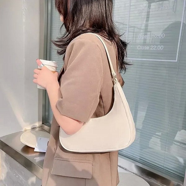 Petit sac à main en nylon pour femme, pochette sous les bras, simple initié, été|8,00 €|OKKO MODE