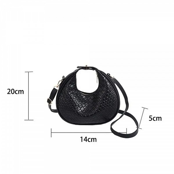 ChimWomen-Sac à main en cuir PU demi-lune rétro, sac à bandoulière, sac hobo décontracté, sac à main initié polyvalent|6,97 €|OKKO MODE