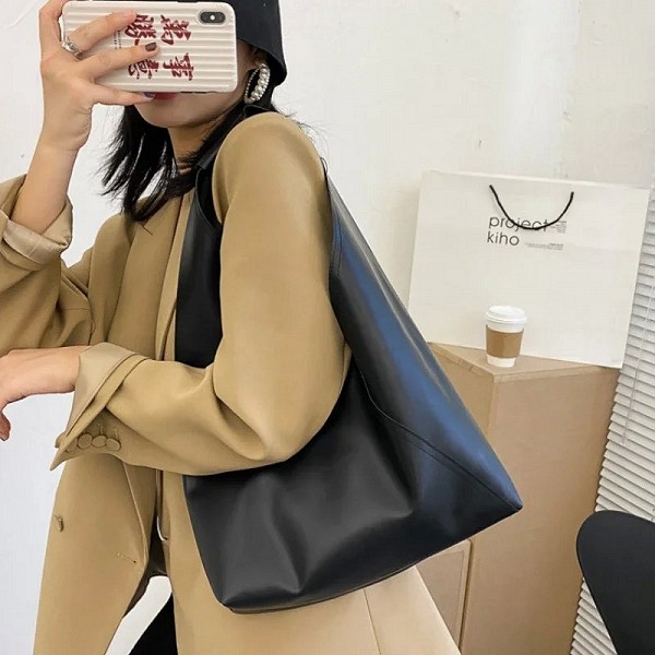 Sacs fourre-tout en cuir pour femmes, sacs à main hobos sauvages décontractés pour dames, grande capacité, sac messager simple p|7,99 €|OKKO MODE