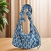 Sac fourre-tout en denim décontracté pour femme, sac à main en forme de croissant, sac à main de grande capacité, sac hobo vinta|16,19 €|OKKO MODE