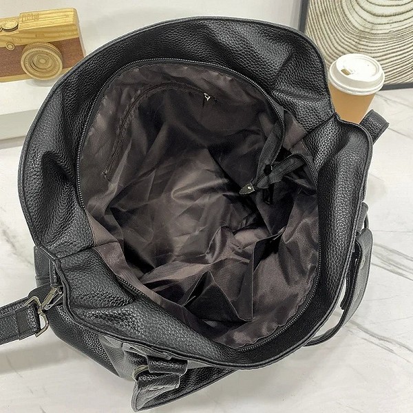 Sac à main Hobo en cuir souple pour femme, grande capacité, sacs initiés, grand sac fourre-tout stylé pour femme, sacs de messag|18,89 €|OKKO MODE