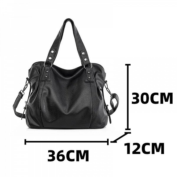 Sac à main Hobo en cuir souple pour femme, grande capacité, sacs initiés, grand sac fourre-tout stylé pour femme, sacs de messag|18,89 €|OKKO MODE