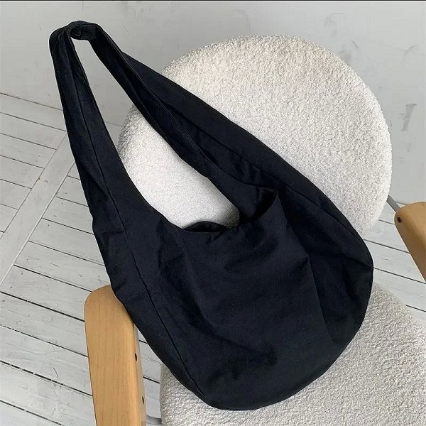 Sac à bandoulière en toile pour femmes, sac à dos Oblique croisé simple, grande capacité, sac à épaule rétro chaussons Hobos|17,09 €|OKKO MODE