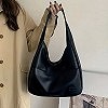 Sac à main en cuir PU pour femme, sac Hobo simple, solide, initié, mode, grande capacité, travail scolaire, 2023|8,93 €|OKKO MODE