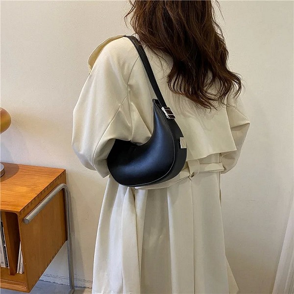 Sac à main hobo initié en cuir PU pour femme, petite pochette, sac à main sous les bras, fourre-tout de voyage, design de luxe, |6,00 €|OKKO MODE