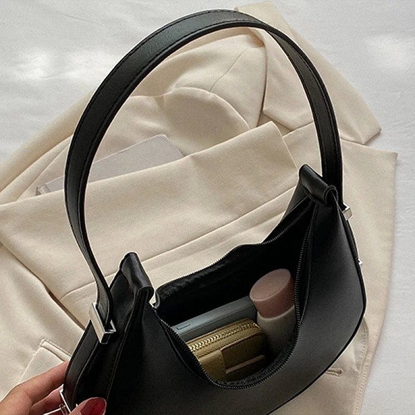 Sac à main hobo initié en cuir PU pour femme, petite pochette, sac à main sous les bras, fourre-tout de voyage, design de luxe, |6,00 €|OKKO MODE