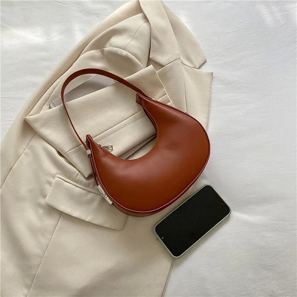 Sac à main hobo initié en cuir PU pour femme, petite pochette, sac à main sous les bras, fourre-tout de voyage, design de luxe, |6,00 €|OKKO MODE