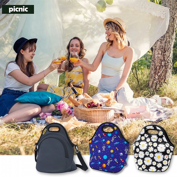 Sac à lunch portable pliable et isolant de grande capacité, facile à nettoyer pour camping|7,00 €|OKKO MODE