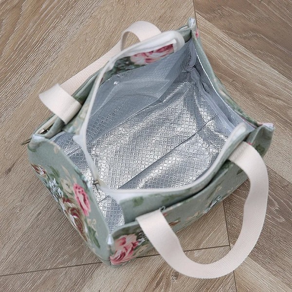 Sac à lunch esthétique imprimé floral, sac bento isolé grande capacité pour école travail plage voyages|6,00 €|OKKO MODE