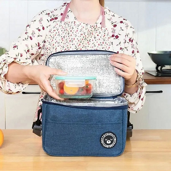 Sac à lunch portable étanche unisexe avec sangle initiée, boîte thermique alimentaire pour pique-nique|5,98 €|OKKO MODE