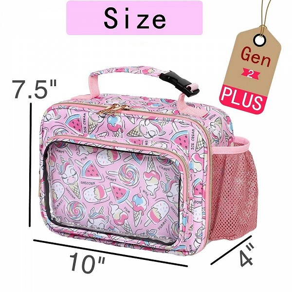 Sac à lunch transparent pour enfants, boîte isolée retour école kit fourre-tout|7,92 €|OKKO MODE