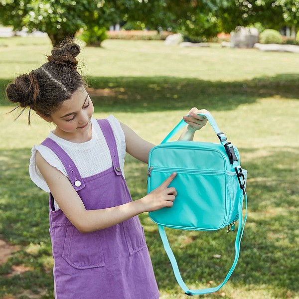 Sac à lunch coeur rose pour enfants isolé bento portable pique-nique|9,00 €|OKKO MODE