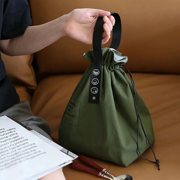 Sac à lunch en toile portable, boîte à bento, sac pour pique-nique et école|5,98 €|OKKO MODE