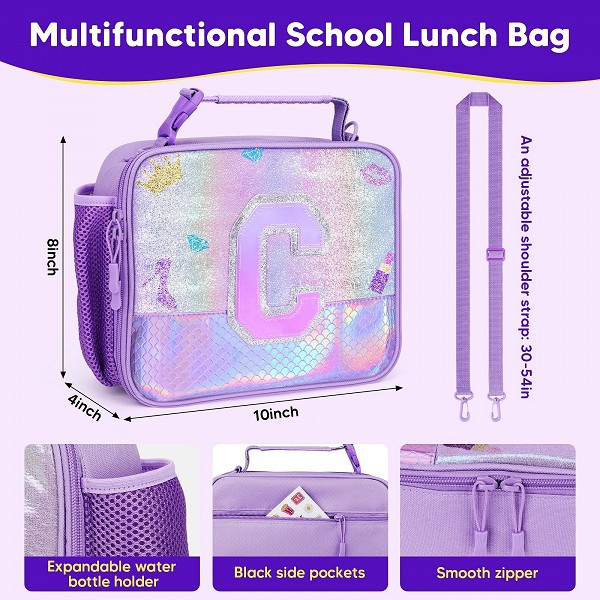 Sac isotherme portable pour enfants, sac à lunch pour école et boîte bento - Mermaid & Nairobi |14,85 €|OKKO MODE