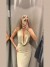 Vestido metálico espalda descubierta mujer, cuello oscilante elegante. | 22,10 $ | OKKO MODE