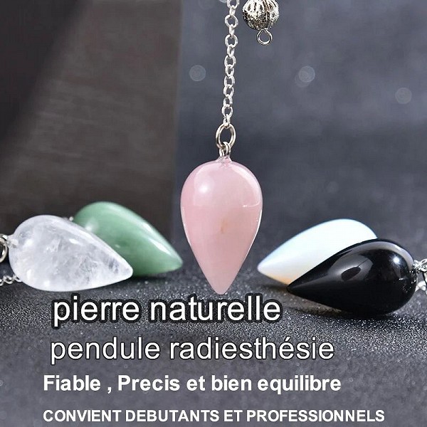 Pendule divination pierre naturelle améthyste spiritualité|2,69 €|OKKO MODE