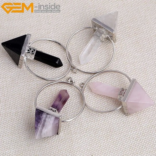 Baguette pyramide améthyste cristal Quartz pendule Chakra pierre Reiki|7,03 €|OKKO MODE