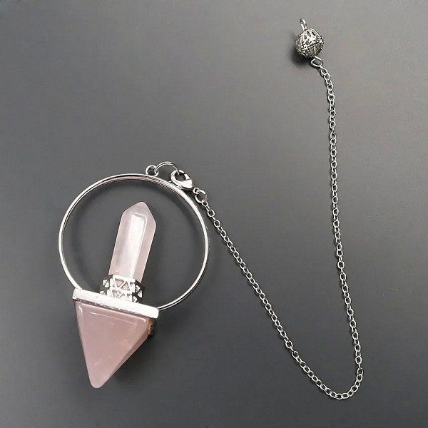 Pendule en cristal naturel, pendentif radiesthésie Reiki|5,39 €|OKKO MODE