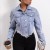 Long Sleeve Denim Jacket with Pockets and Button Detail | $27.04 | OKKO MODE