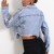 Long Sleeve Denim Jacket with Pockets and Button Detail | $27.04 | OKKO MODE