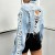 Chaqueta de mezclilla desgastada para mujer, abrigo con botones y bolsillos en el pecho | 22,87 € | OKKO MODE