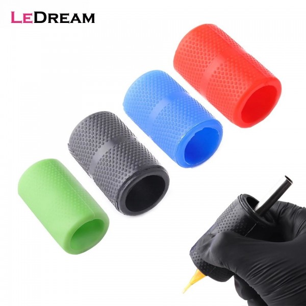 Tube de poignée en Silicone souple, 25mm, antidérapant pour tatouage - accessoire pistolet