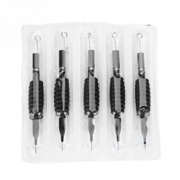 Tubes de poignée en silicone pour tatouage avec aiguilles assorties - 1ATV, 3ATV, 5ATV, 7ATV, 9ATV|3,99 €|OKKO MODE