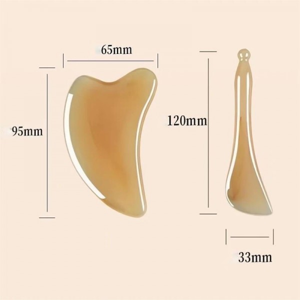 Planche de Énergie Gua Sha en Résine pour le Visage Yeux Cou Dos Jambes|1,79 €|OKKO MODE