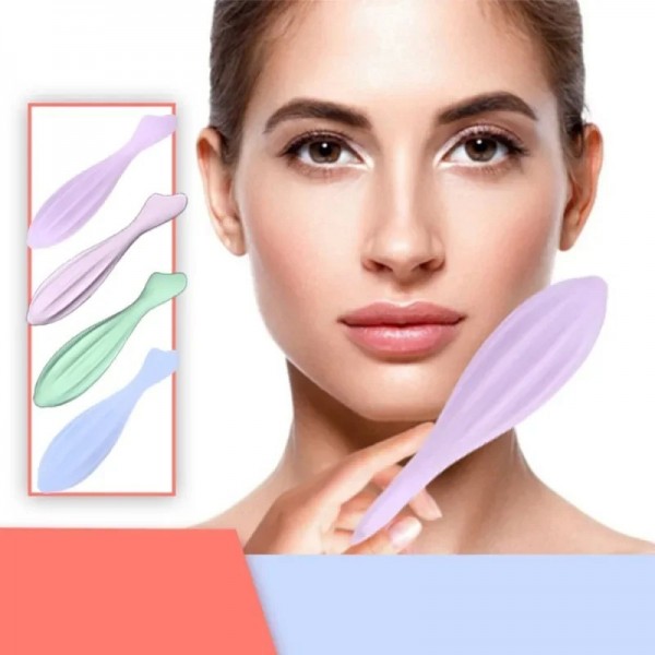 Rouleau en silicone pour visage et yeux, outils de massage facial Gua Sha|1,96 €|OKKO MODE