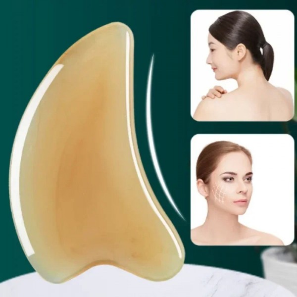 Rouleau de massage facial en résine pour le cou et les yeux, planche Gua Sha|2,00 €|OKKO MODE